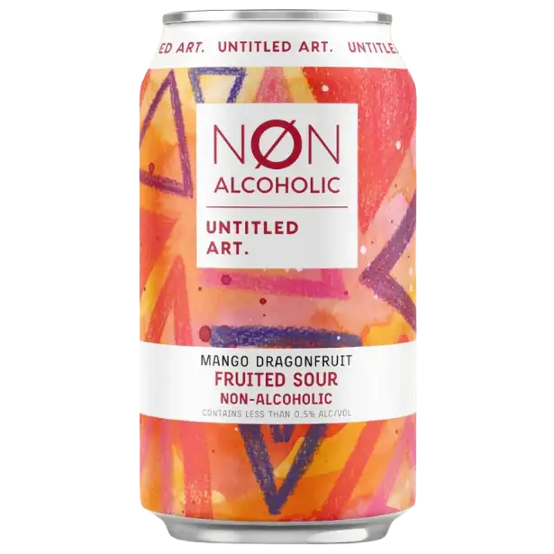 Untitled Art Non-Alcoholic Mango Dragonfruit Fruited Sour Beer, Wisconsin