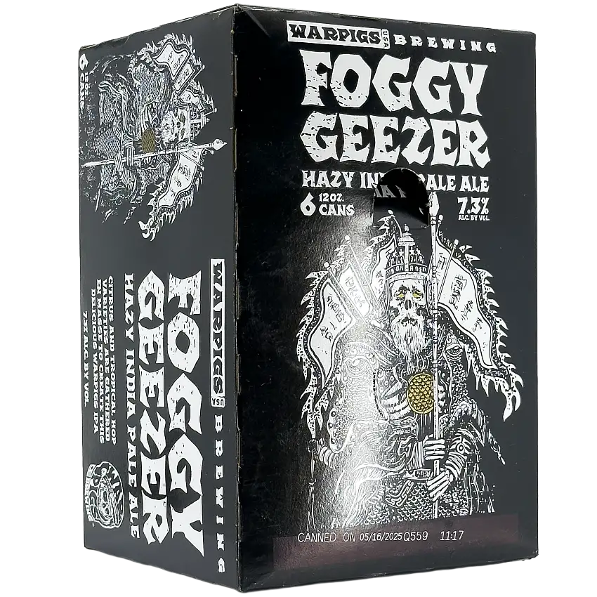 WarPigs Brewing x Three Floyds x Mikkeller 'Foggy Geezer' Hazy IPA Beer, Indiana
