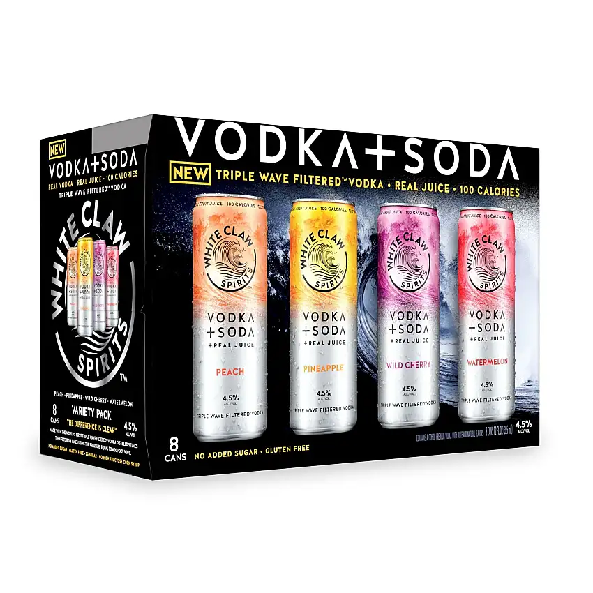 White Claw Variety Pack Vodka Soda 8-Pack