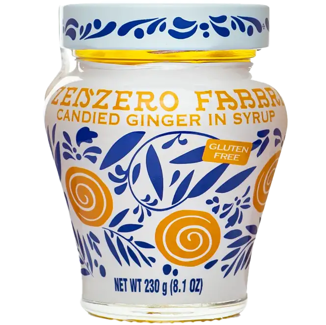 Zenzero Fabbri Candied Ginger in Syrup, Italy