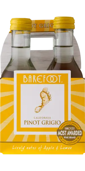 Barefoot Pinot Grigio 4 Pack (187mL)