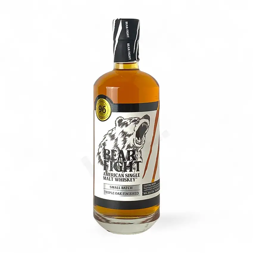 Bear Fight American Single Malt Triple Oak Small Batch Whiskey 750ml