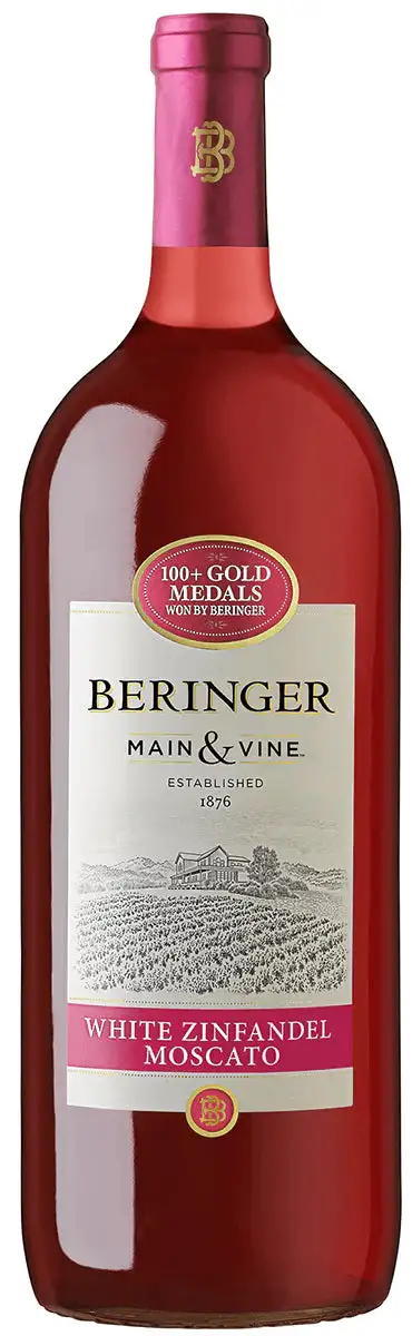 Beringer Main Vine Zinfandel White Moscato California 1 5L