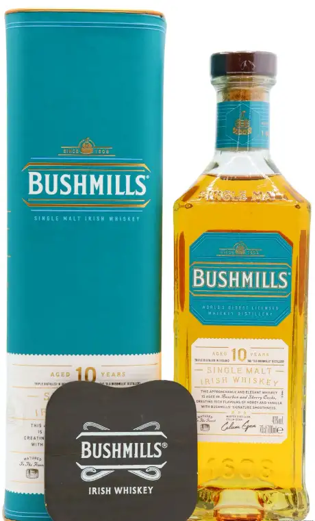 Bushmills Coaster 10 Year Old Irish Single Malt Whisky | 700ML
