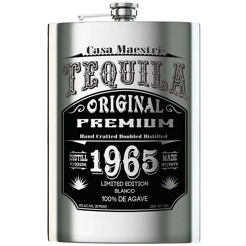 Casa Maestri Flask Edition Blanco Tequila 1.75L