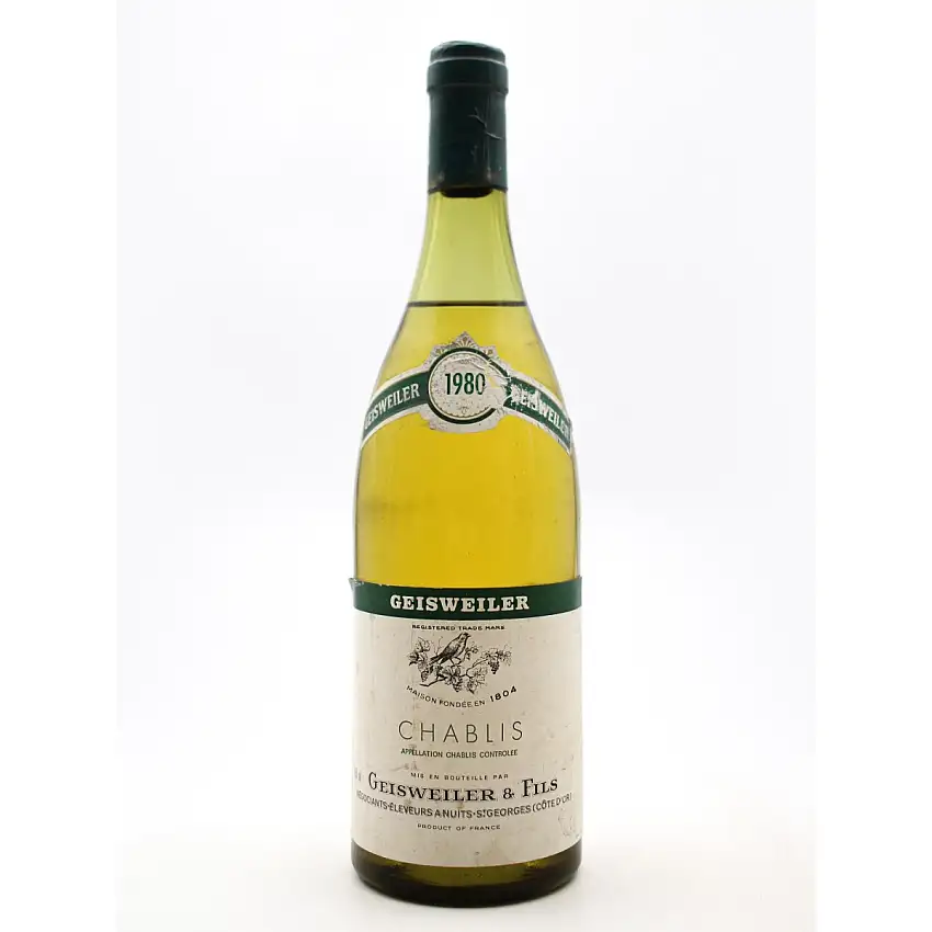 Chablis 1980 Geisweiler & Fils