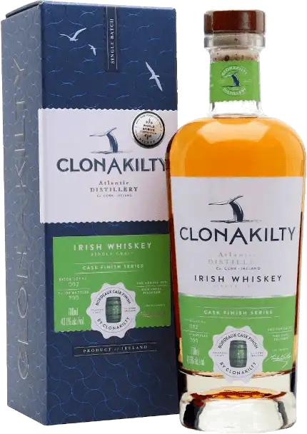 Clonakilty Single Grain Bordeaux Finish Irish Whiskey