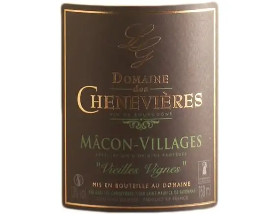 Domaine des Chenevieres Macon Villages Mont Pele Whiskey