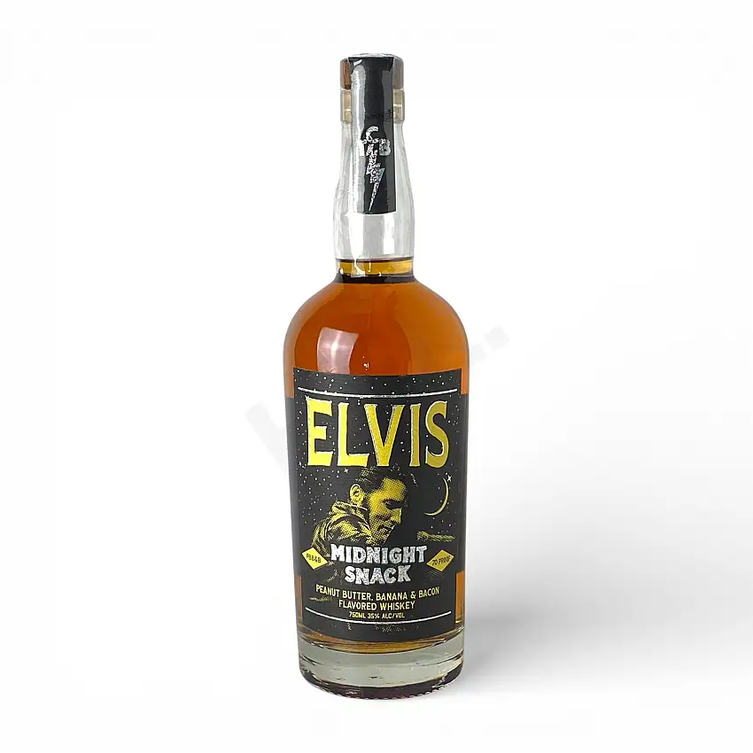 Elvis Midnight Snack Peanut Butter - Banana & Bacon Flavored Whiskey 750ml