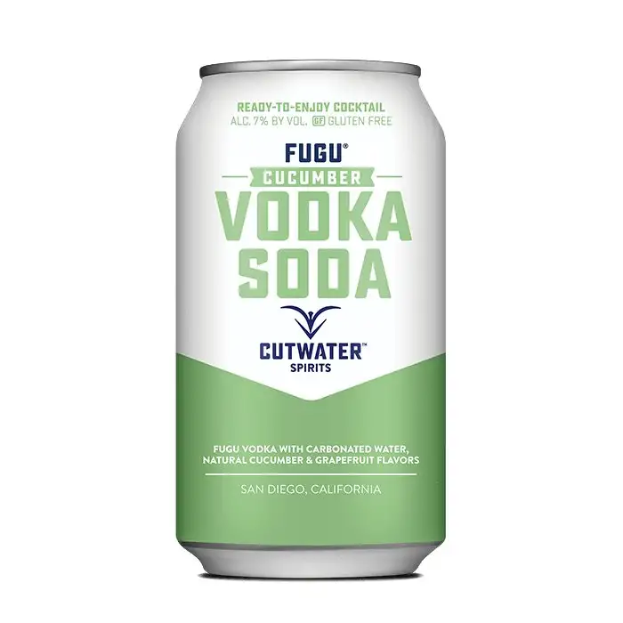Fugu Cucumber Vodka Soda (4 Pack - 12 Ounce Cans)