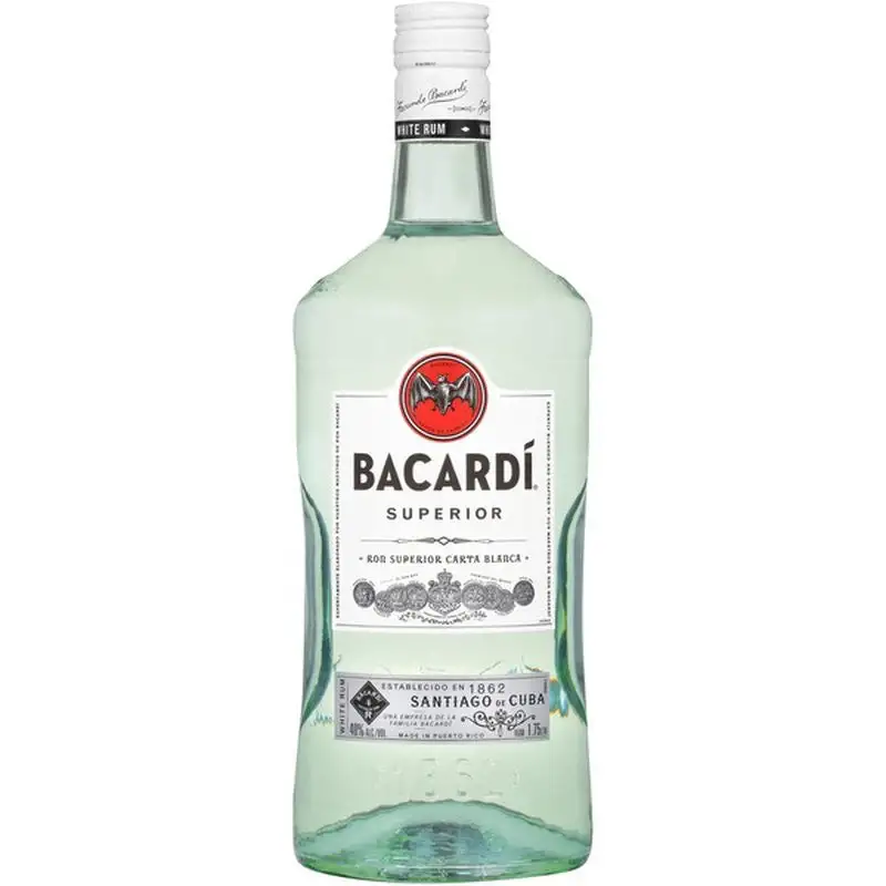 Bacardi Superior Rum 1.75L Glass Bottle