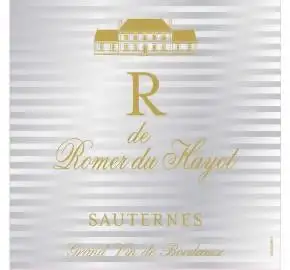 Château Romer du Hayot R de Romer du Hayot Sauternes 2016 750mL