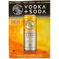 White Claw Pineapple Vodka Soda 4 pack 355mL