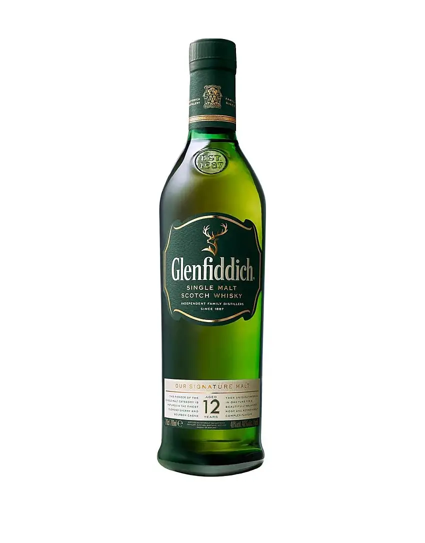 Glenfiddich 12 Year Old Single Malt Scotch Whisky 1L Whiskey