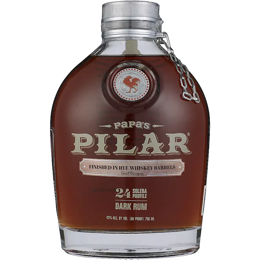 Papa S Pilar Dark Rum Finished In Rye Whiskey Barrels 86