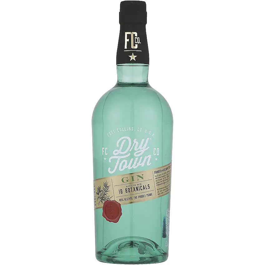 Dry Town Gin Distilled From Four Grain 92 750Ml