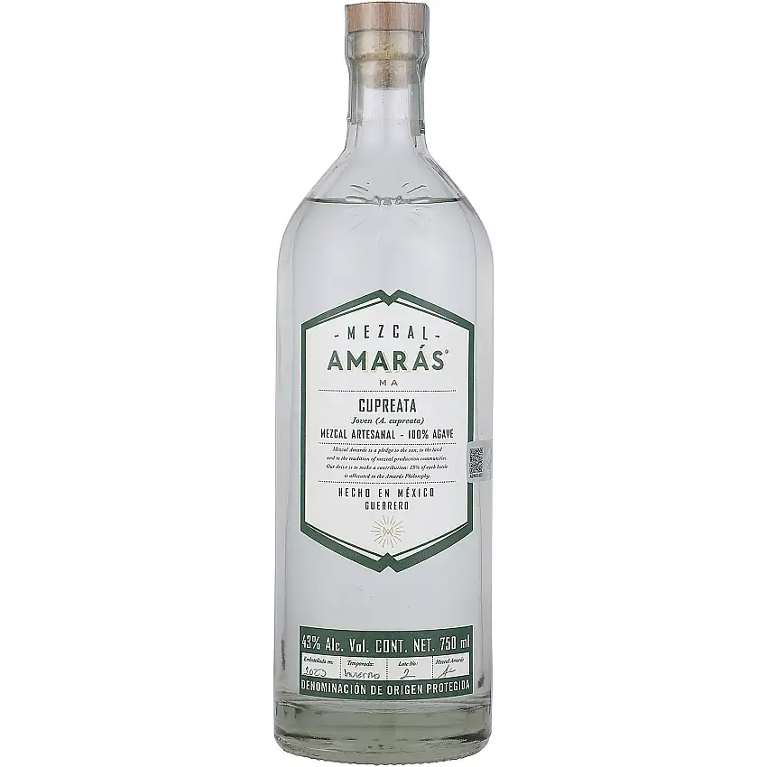 Amaras Mezcal A Cupreata Joven 86 750Ml Spirits