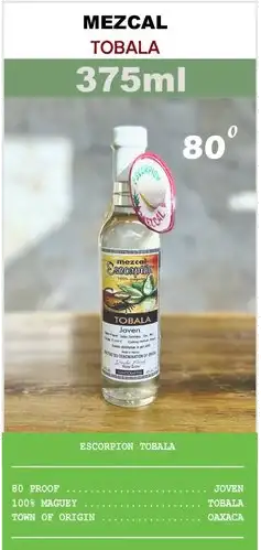 Escorpion Tobola Joven Mezcal 375ml