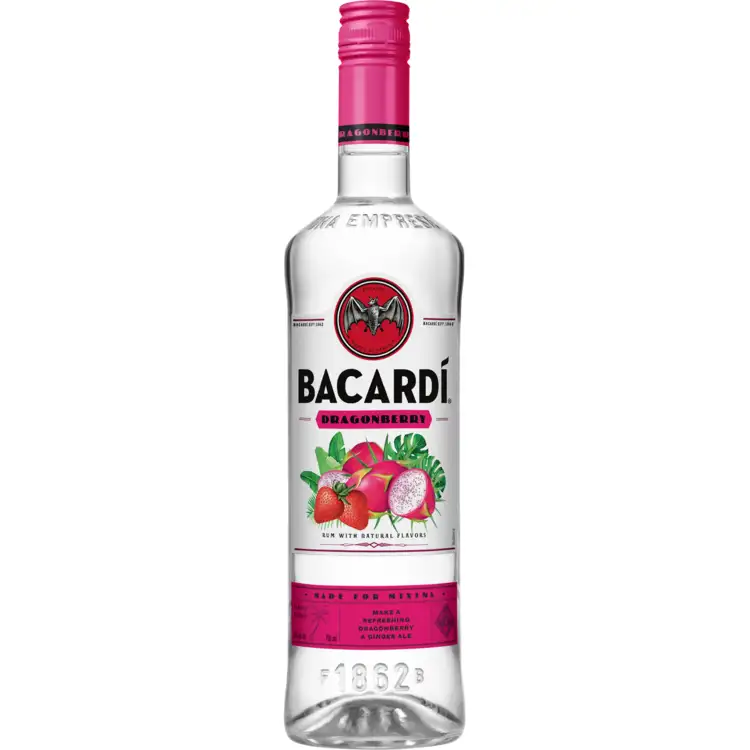 Bacardi Dragon Berry Flavored Rum 70 1 75L 1.75L