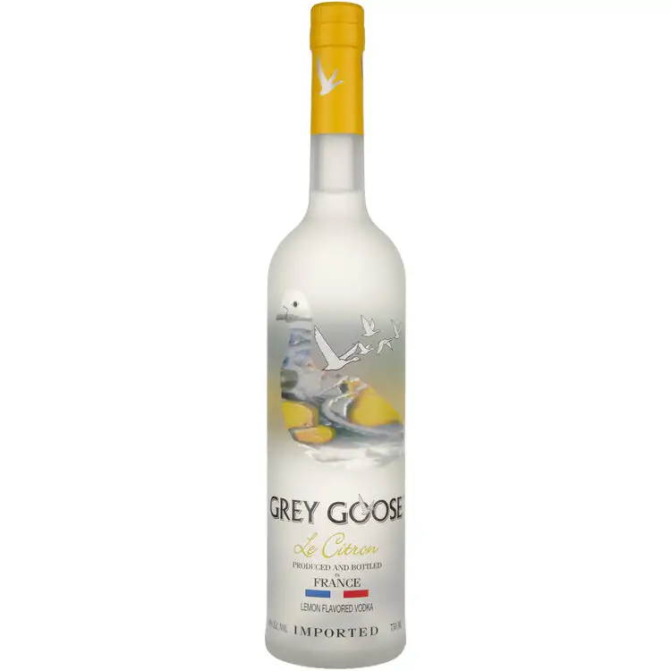 Grey Goose Citrus Flavored Vodka Le Citron 80 1L
