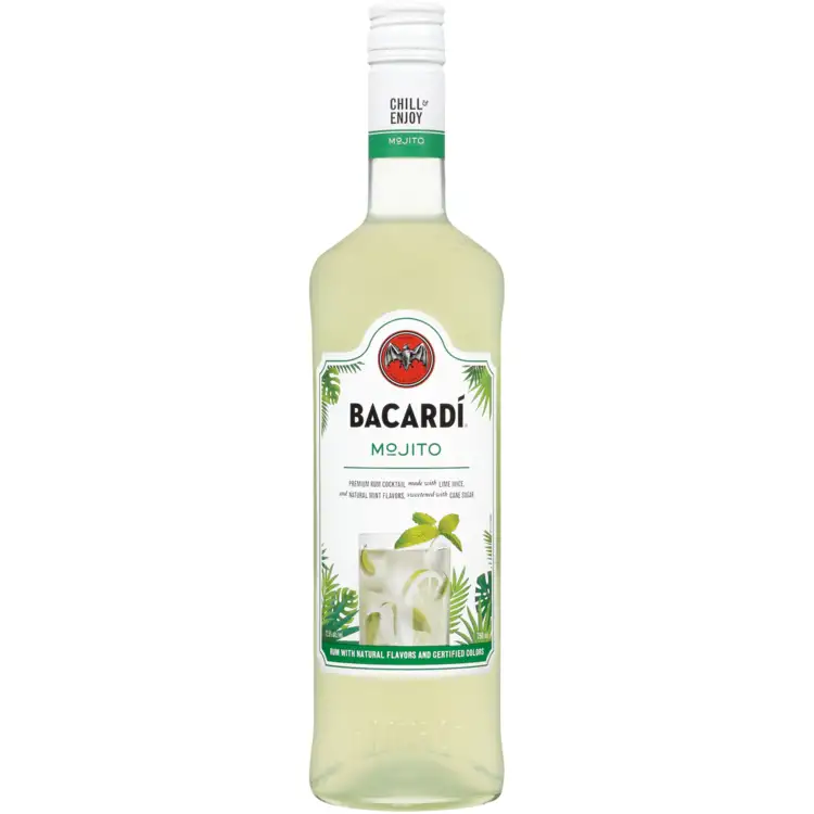 Bacardi Mojito Classic Cocktails 25 750Ml Spirits