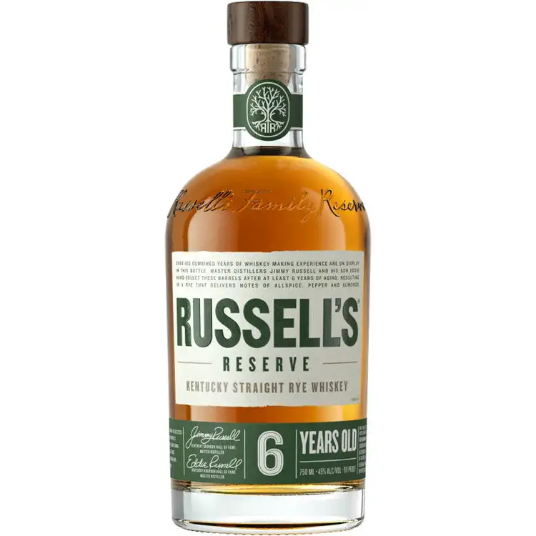 Russell S Reserve Straight Rye Whiskey 6 Yr 90 750Ml