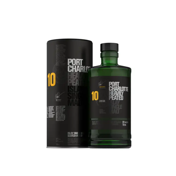 Port Charlotte Single Malt Scotch Heavily Peated 10 Yr 100