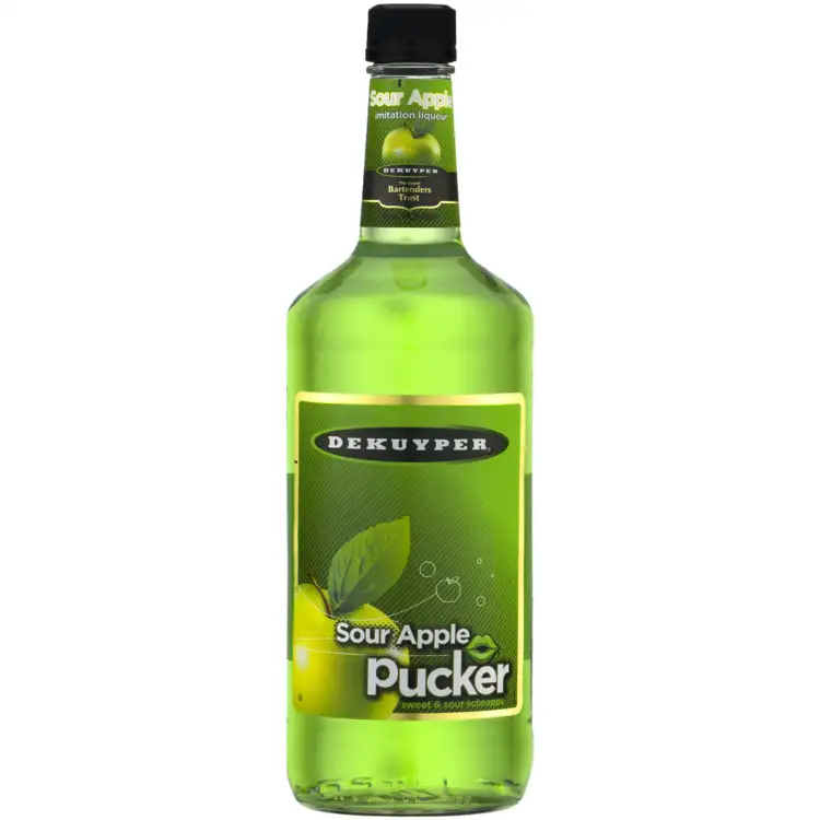 Dekuyper Sour Apple Schnapps Pucker 30 750Ml Spirits