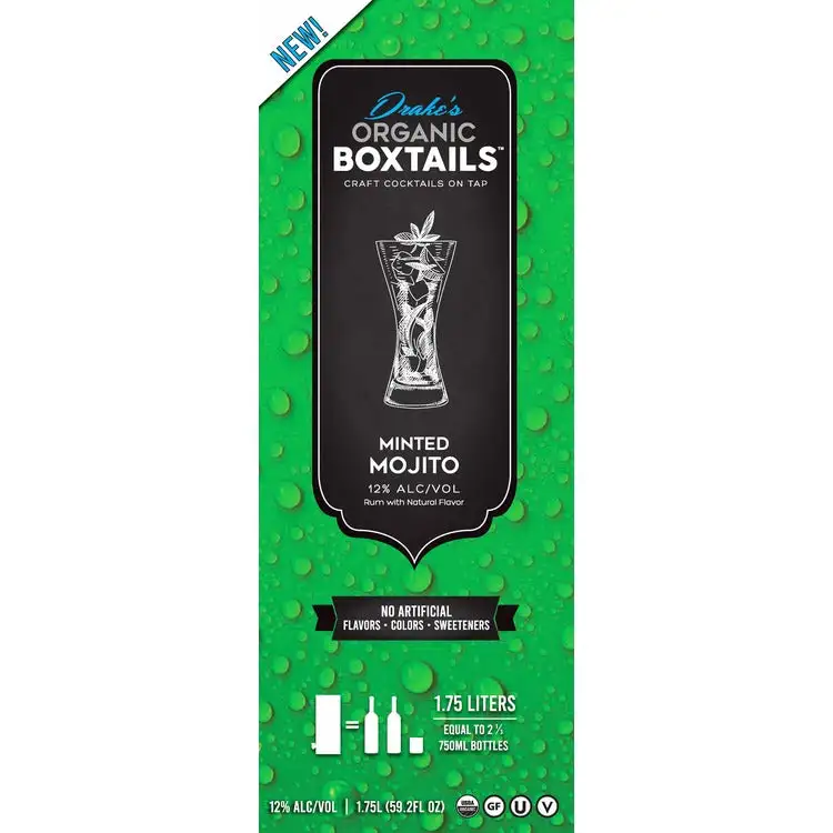 Drake S Organic Boxtails Minted Mojito 24 1 75L Spirits