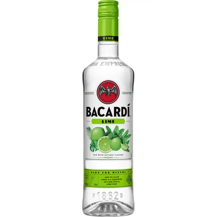 Bacardi Lime Flavored Rum 70 1L