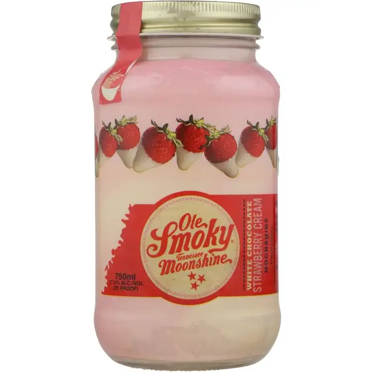 Ole Smoky White Chocolate Strawberry Cream Moonshine 35