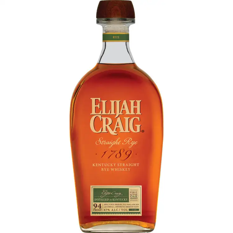 Elijah Craig Straight Rye Whiskey 94 1 75L 1.75L