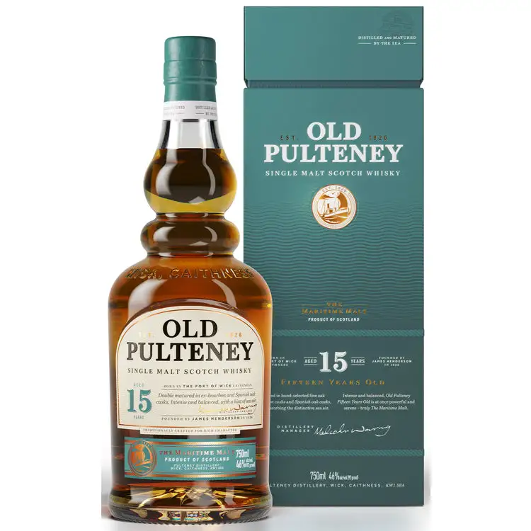 Old Pulteney Single Malt Scotch 15 Yr 92 750Ml Whiskey