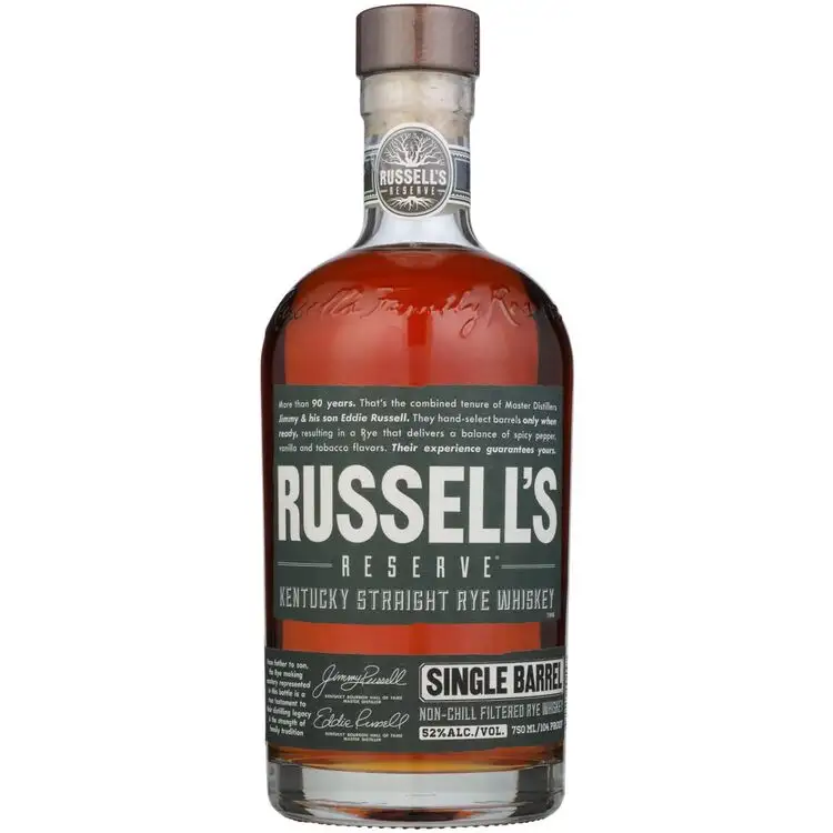 Russell S Reserve Straight Rye Whiskey Single Barrel 104