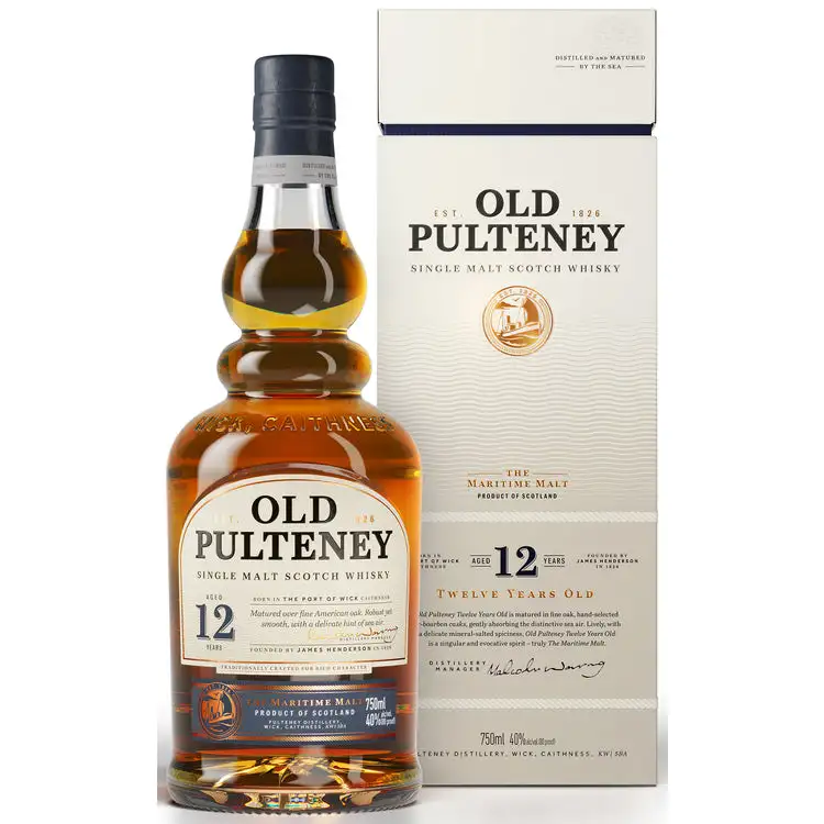 Old Pulteney Single Malt Scotch 12 Yr 80 750Ml Whiskey