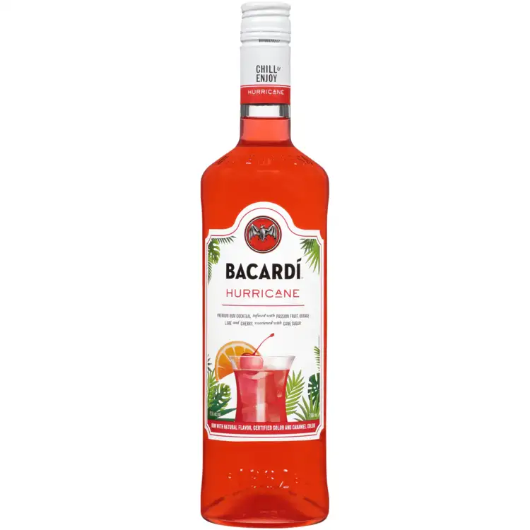Bacardi Hurricane Classic Cocktails 25 750Ml Spirits