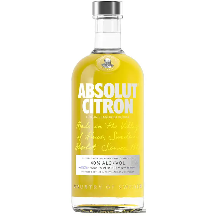 Absolut Lemon Flavored Vodka Citron 80 1 75L 1.75L