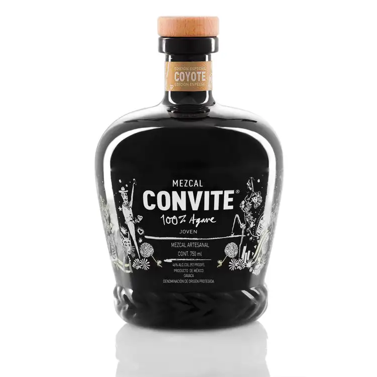Convite Mezcal Artesanal Joven Coyote Edicion Especial 92
