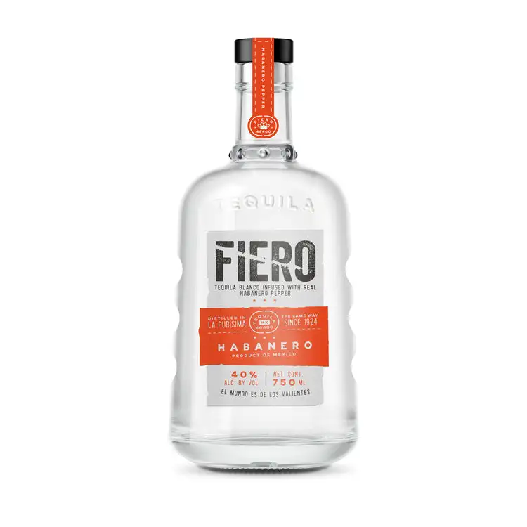 Fiero Tequila Blanco Infused With Habanero Pepper 80 750Ml