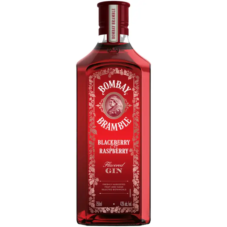 Bombay Bramble Blackberry Raspberry Flavored Gin 86 1L