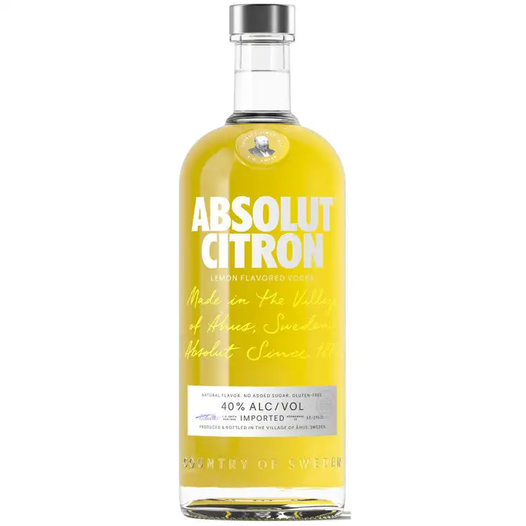 Absolut Lemon Flavored Vodka Citron 80 750Ml Premium