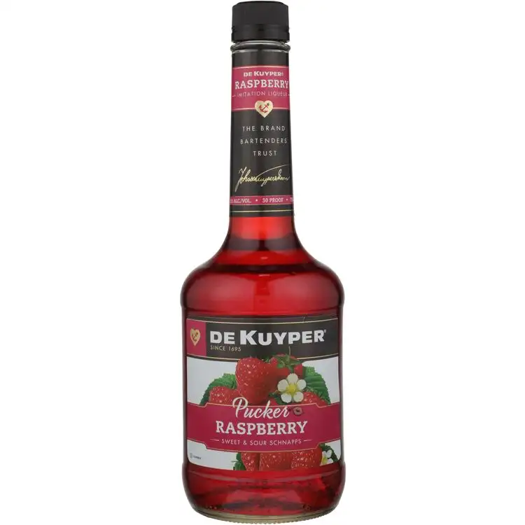 Dekuyper Sour Raspberry Schnapps Pucker 30 1L Spirits