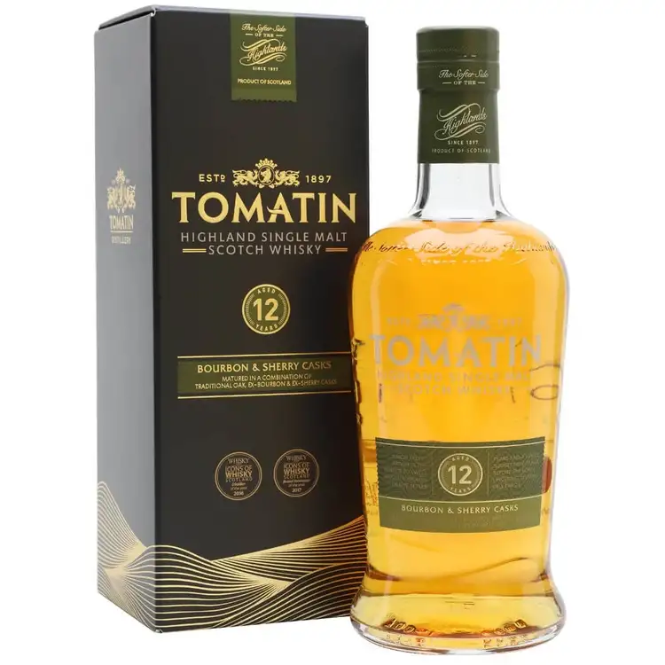 Tomatin 12 Year Old Single Malt Scotch Whisky Whiskey