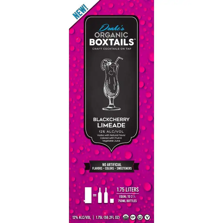 Drake S Organic Boxtails Blackcherry Limeade 24 1 75L