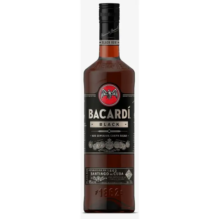 Bacardi Black Rum 80 1 75L 1.75L
