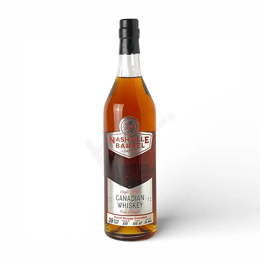 Nashville Barrel Co. 35 Year Old 152.68 Proof Single Barrel Cask Strength Canadian Whiskey 750ml