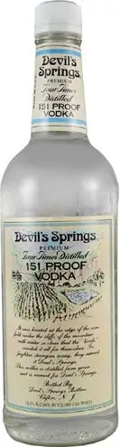 Devil s Springs Premium Vodka 151 Proof