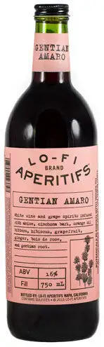 Lo Fi Aperitifs Gentian Amaro spirits 750ML