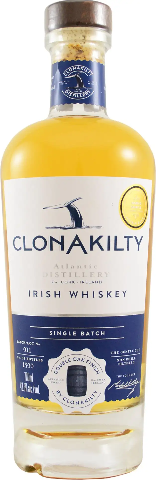 Clonakilty Double Oak Bordeaux Irish Whiskey