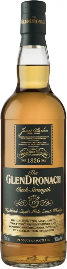 The GlenDronach Cask Strength Batch 12 Whiskey